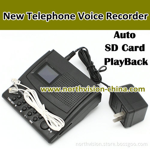 Rt80 New Telephone Call Recorder for Automatic Phone Recording, LCD Display, MP3 Function, Replay Function, Play Back
